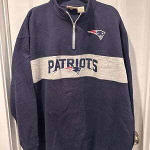 Fanatics Navy and Gray Zip Up Sweater